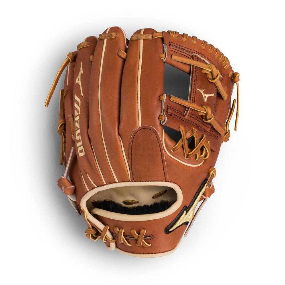 Guantes De Beisbol Mizuno Pro Select Infield 11.5" - Regular Pocket Hombre Marrones España ORXI-0814